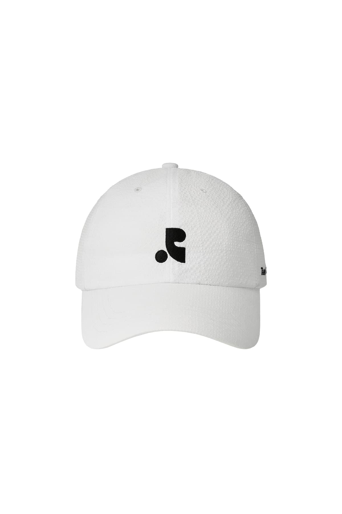 GINGHAM CHECK PATTERN CAP - WHITE