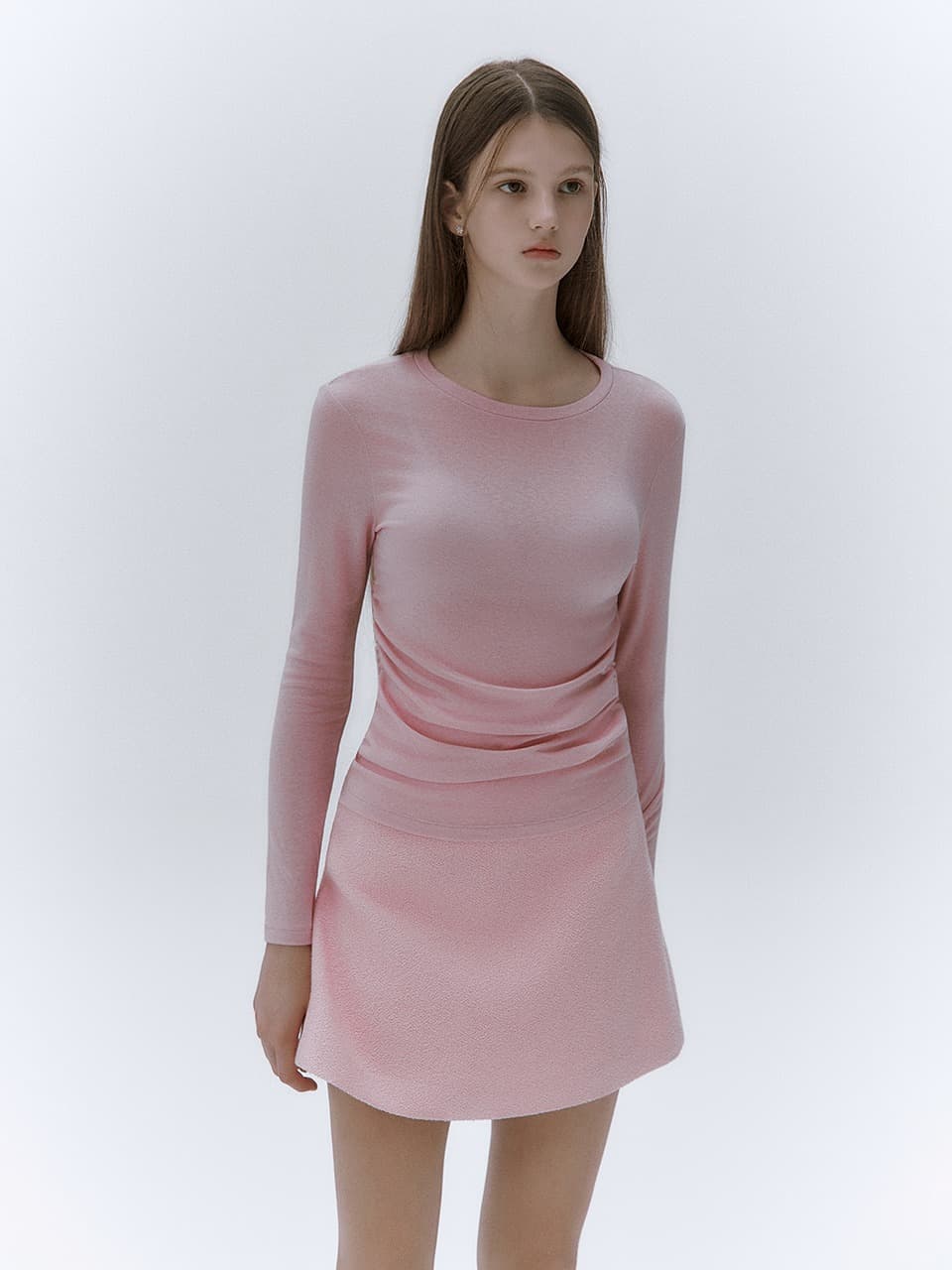 Oriel wool sheer T-shirt(4colors)