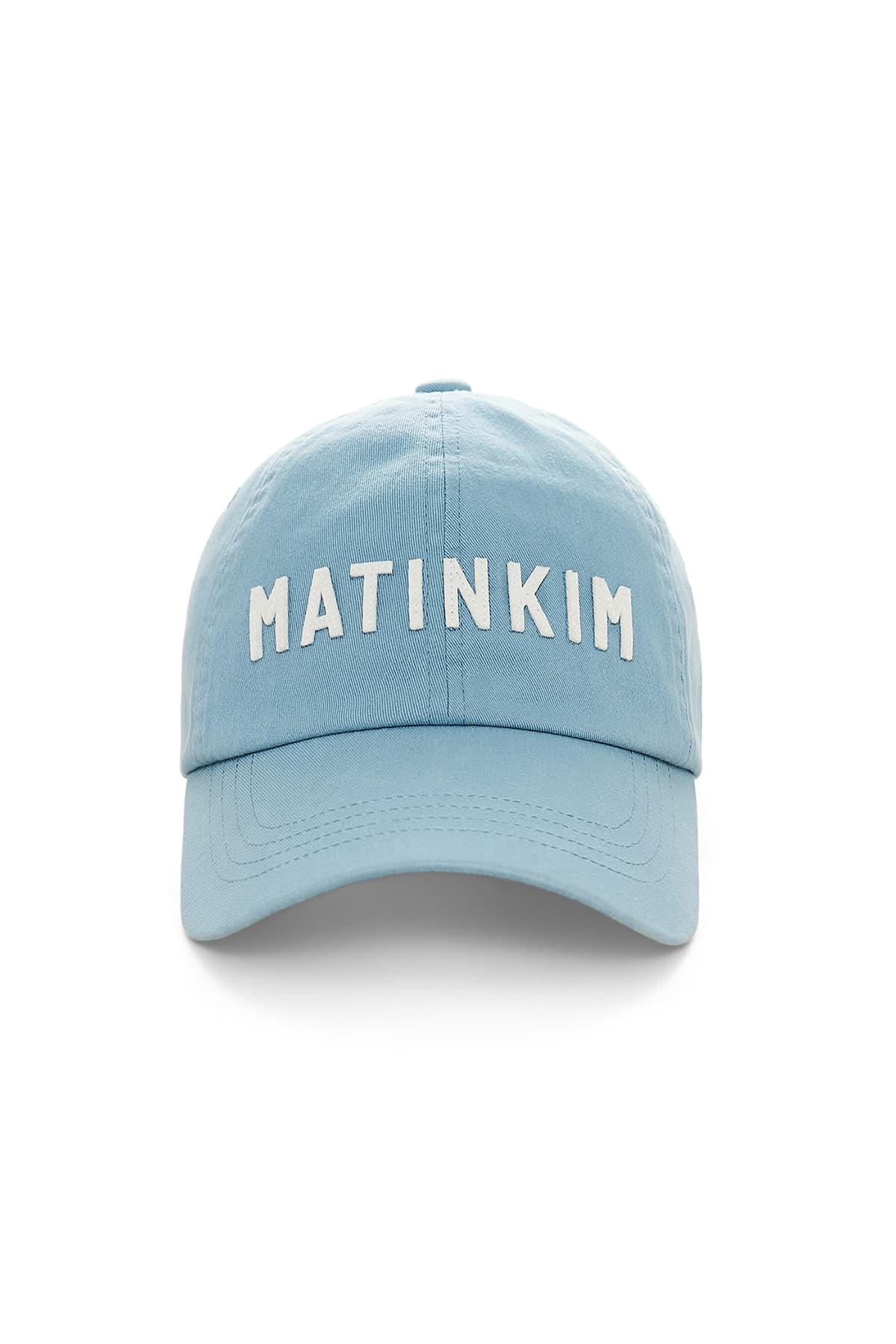 APPLIQUE FELT LOGO BALL CAP IN LIGHT BLUE