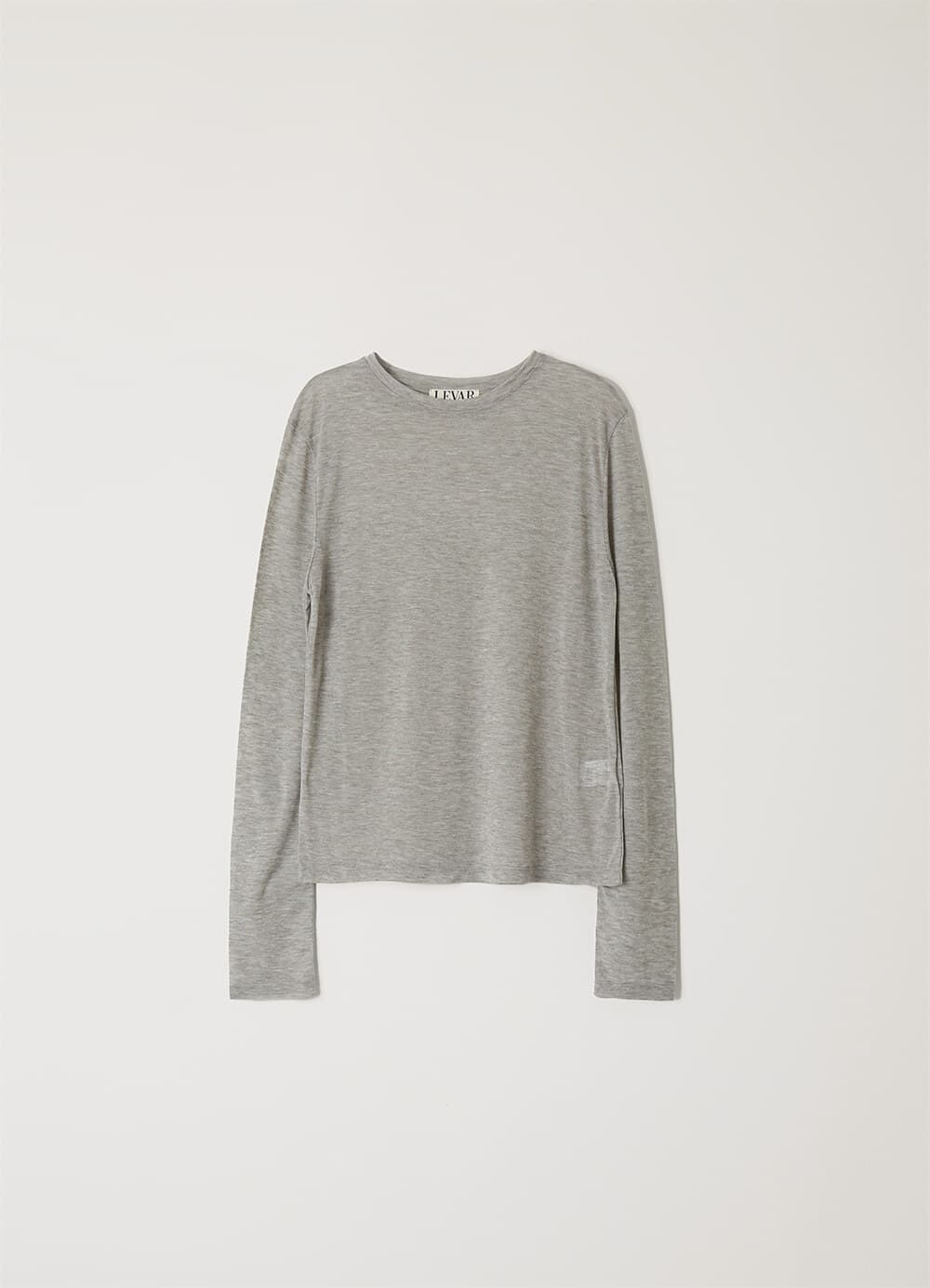 Layered Long Sleeve T-Shirt - Grey
