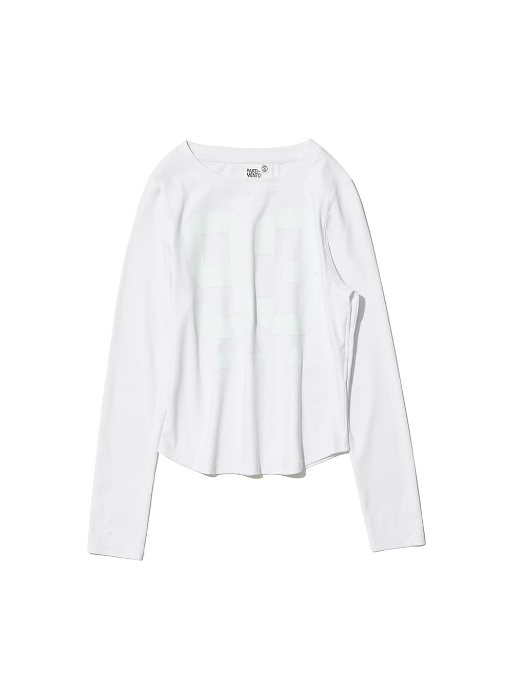 93 CIAO PRINTED LONG SLEEVE TEE_WHITE