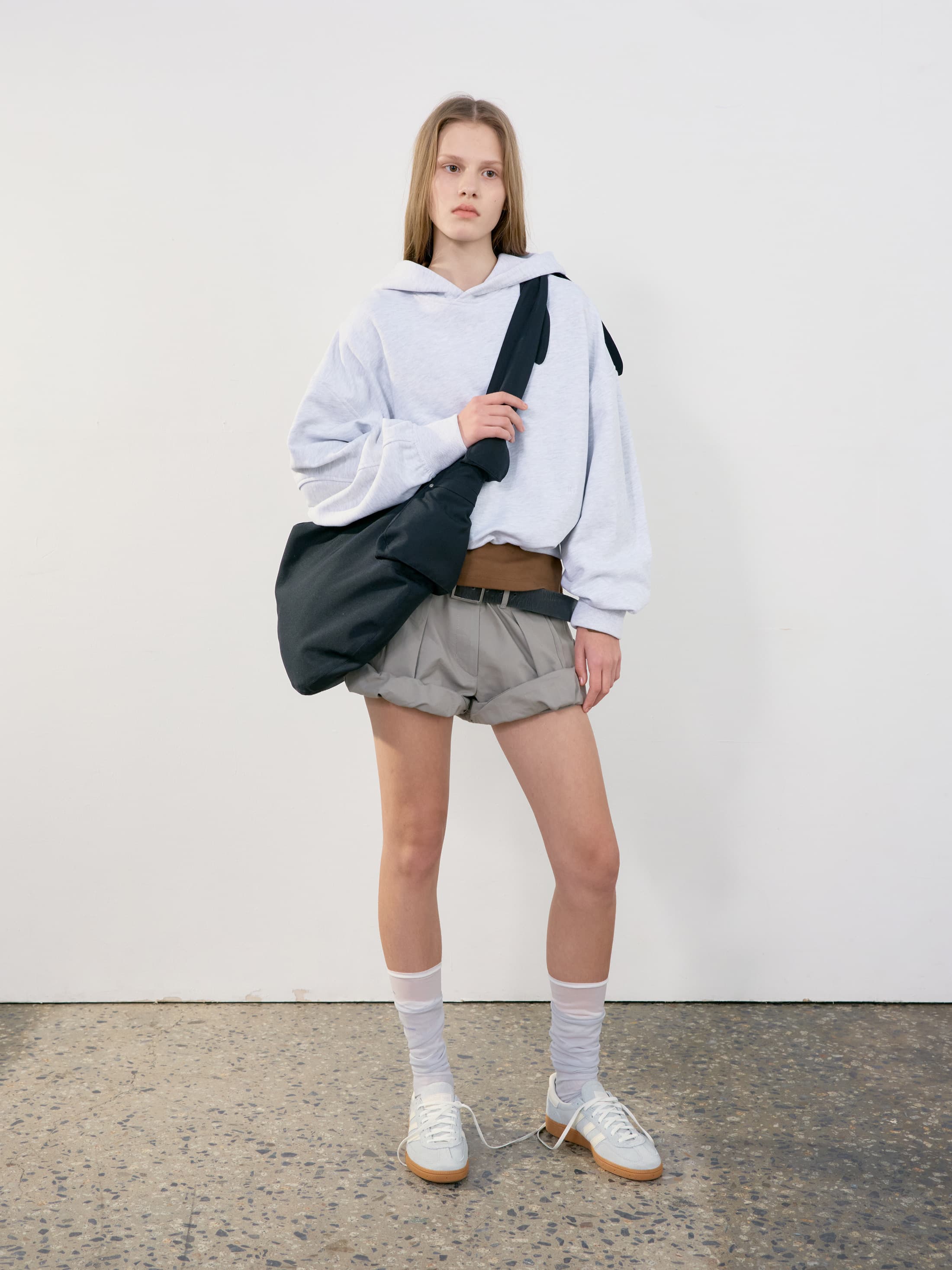 Fabric Cross Pocket Bag_Black