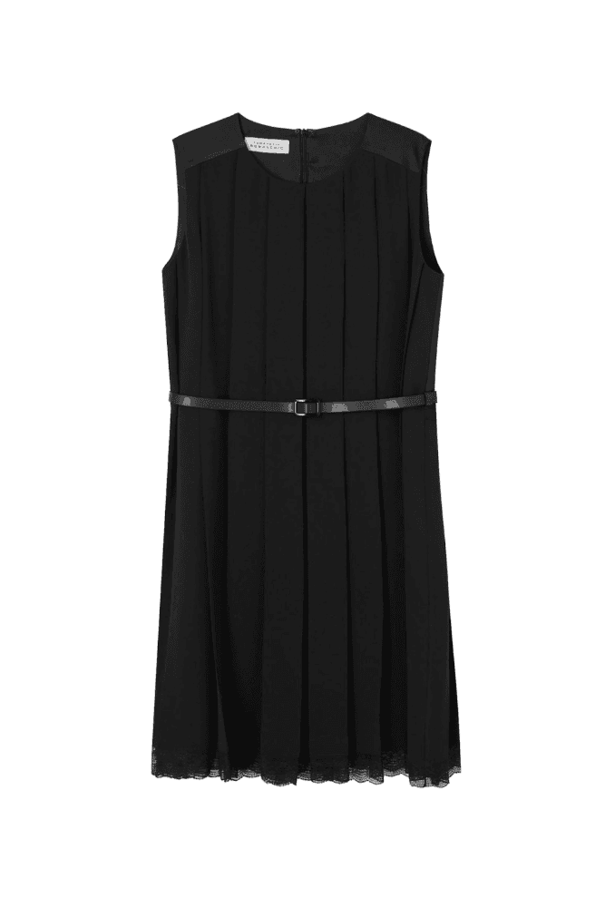Pleated Dress (Black)