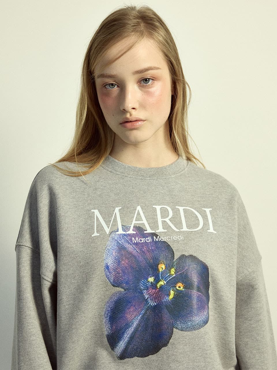 SWEATSHIRT LILIES 04_GREY