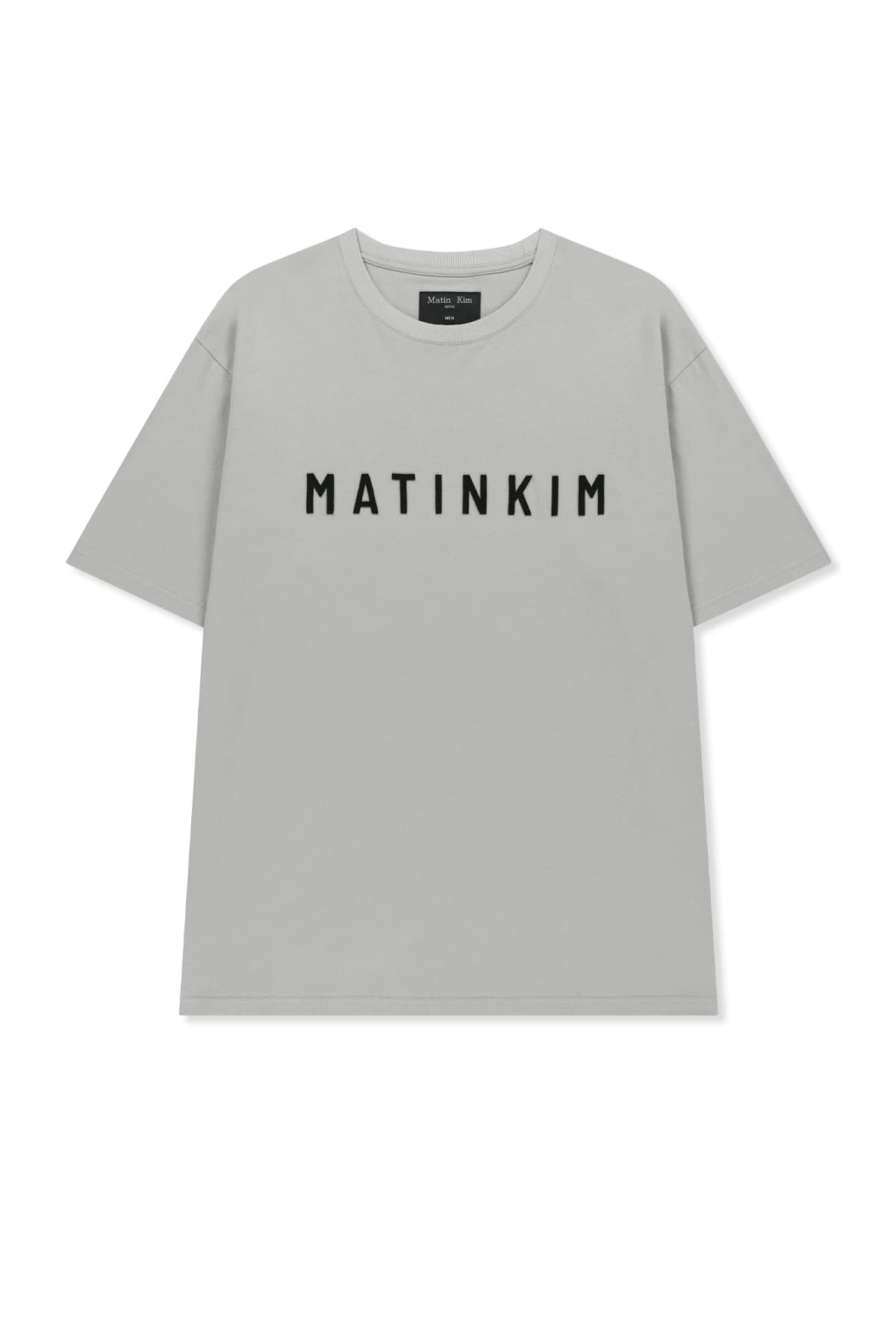 APPLIQUE FELT LOGO TOP FOR MEN IN GREY