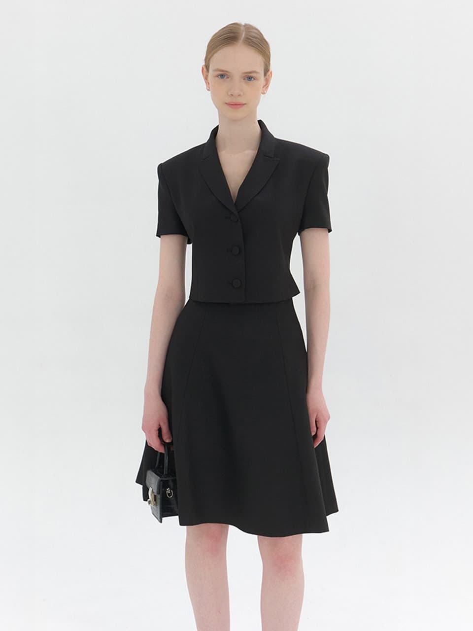Signature Flare Midi-Skirt / Black(2color)