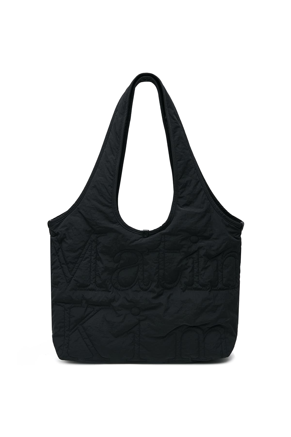 MATIN LOGO QUILTING ECOBAG IN BLACK
