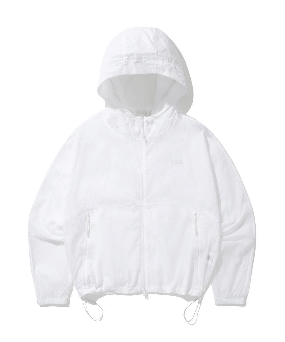 우먼 시어나일론 패커블 윈드브레이커 점퍼 White