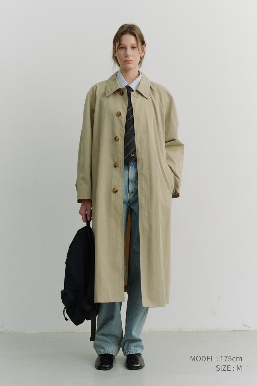 UNISEX REFINED MAC COAT KHAKI_UDTR6A101K1