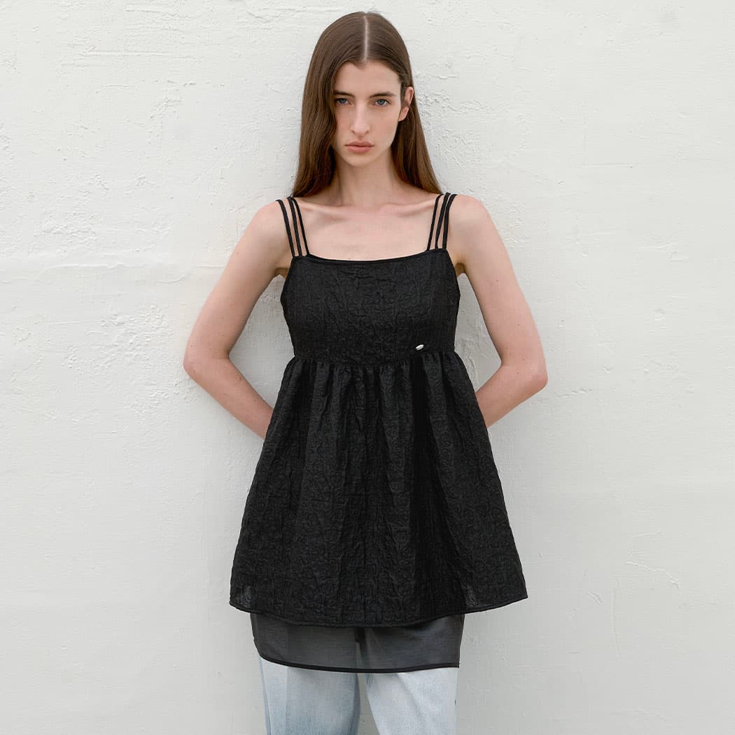 (BL-4321)KASI FLORAL SLEEVELESS BLOUSE
