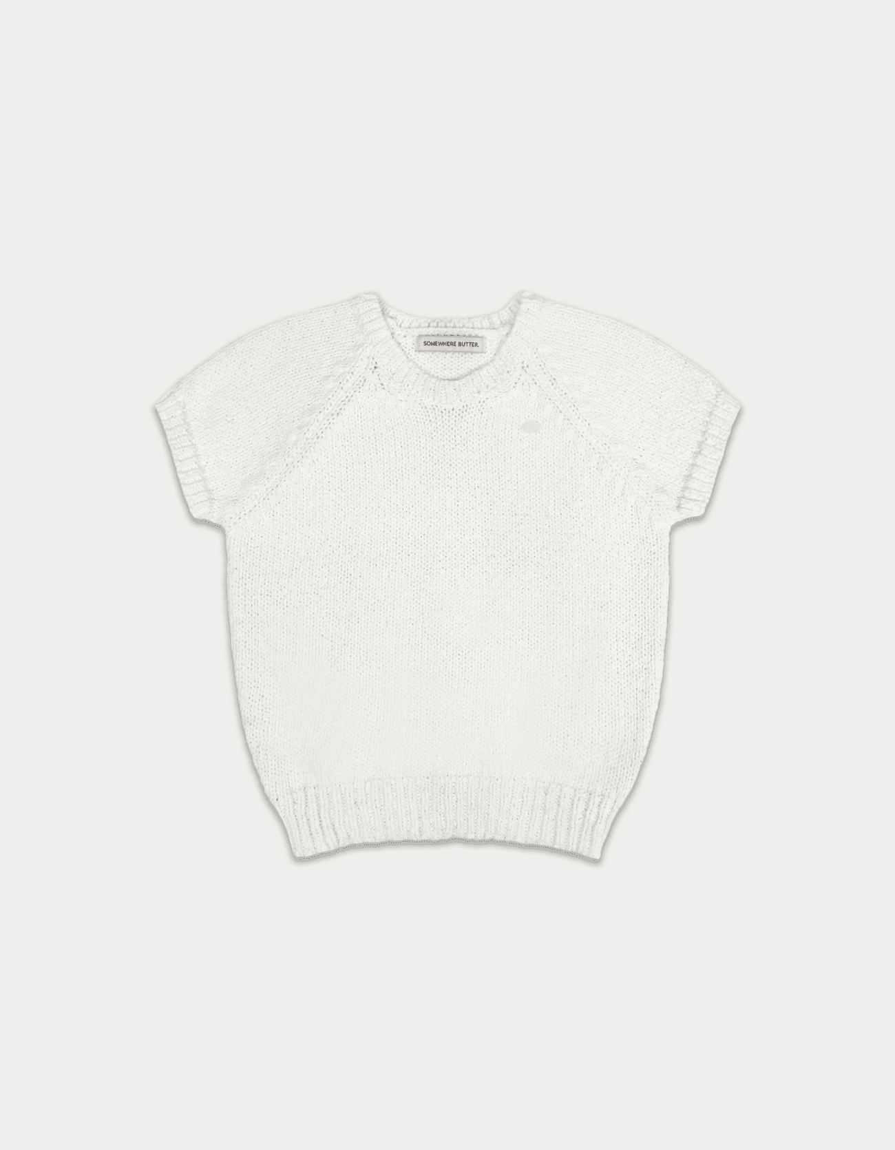 4rd / Cotton raglan half knit - ivory