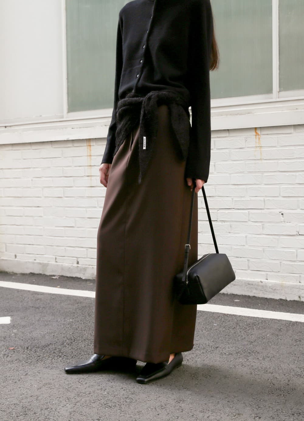 Straight Maxi Skirt - Walnut Brown