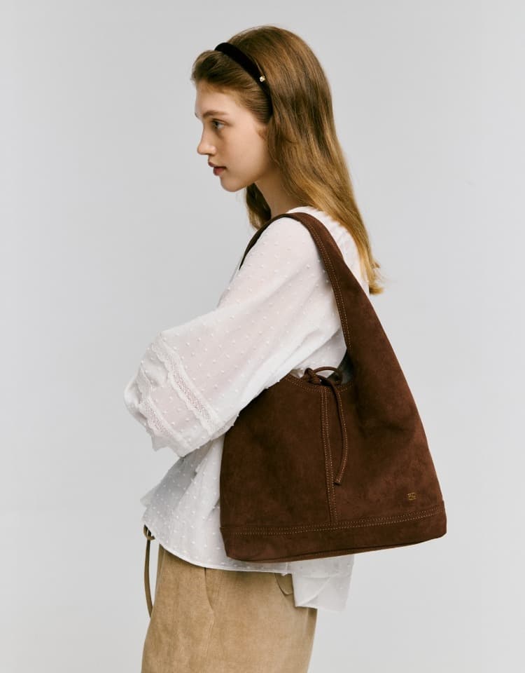pino bag (suede) - brown (M)