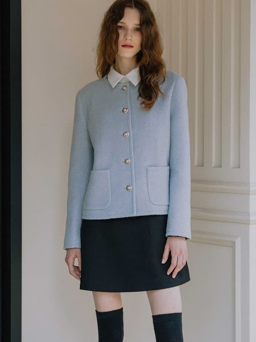 Bessie wool boucle tweed jacket