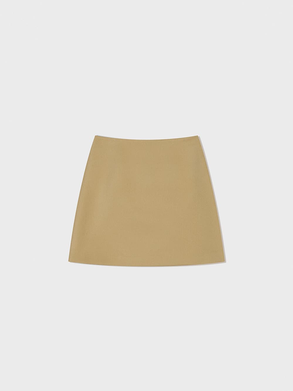 A-Line Mini Skirt_Beige