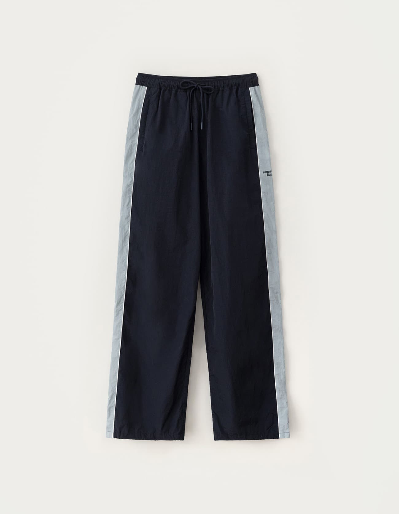 Kota Nylon String Pants - Light Blue/Navy