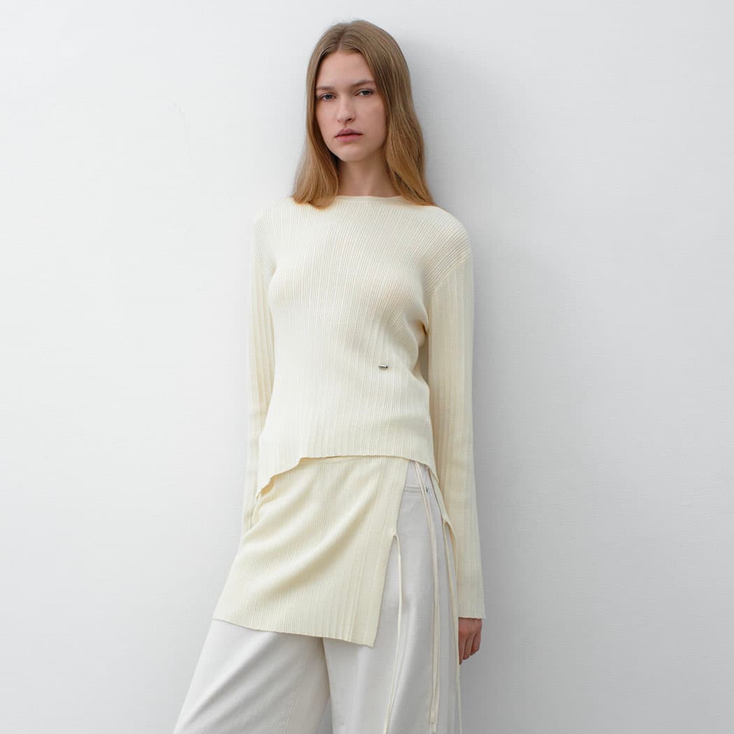 (T-7110)FLOEE KNIT TOP&SKIRT SET S