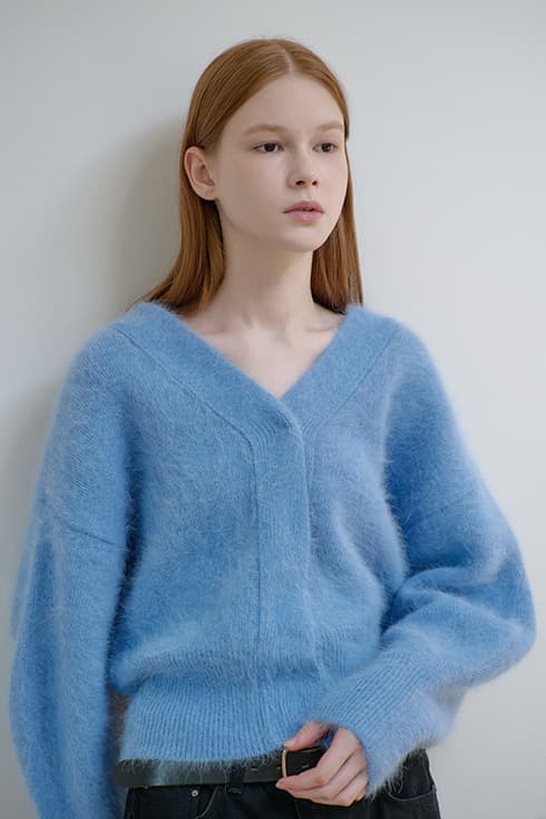 25WN angora cardigan [F/BL]