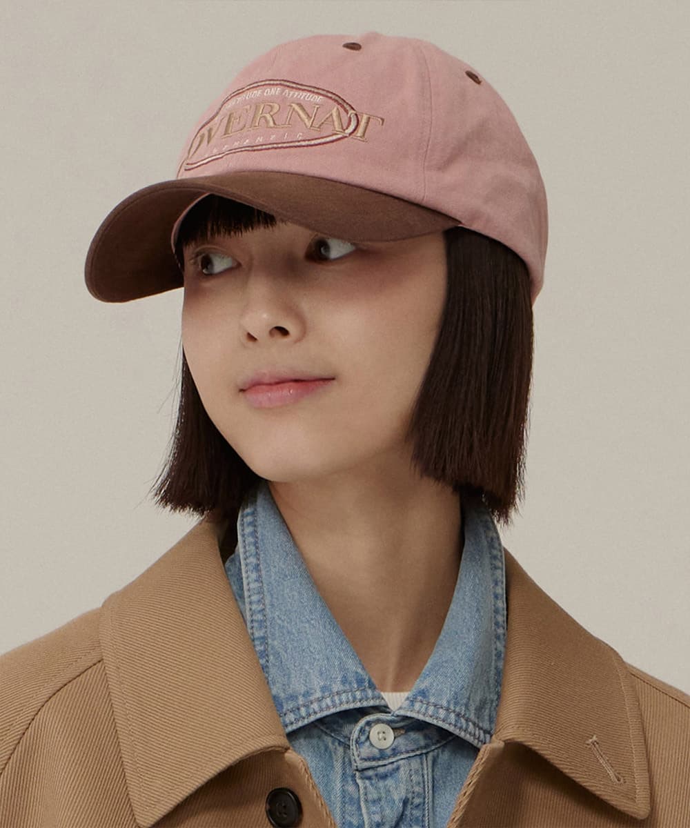 빈티지 코지 핏 볼캡 핑크