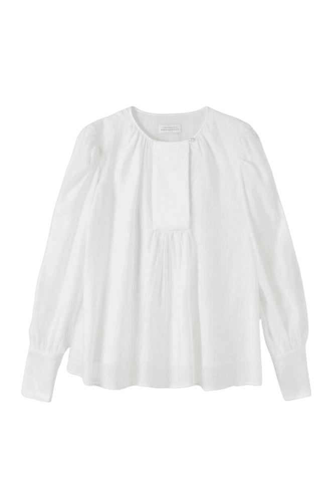 Serene Pleat Blouse (White)
