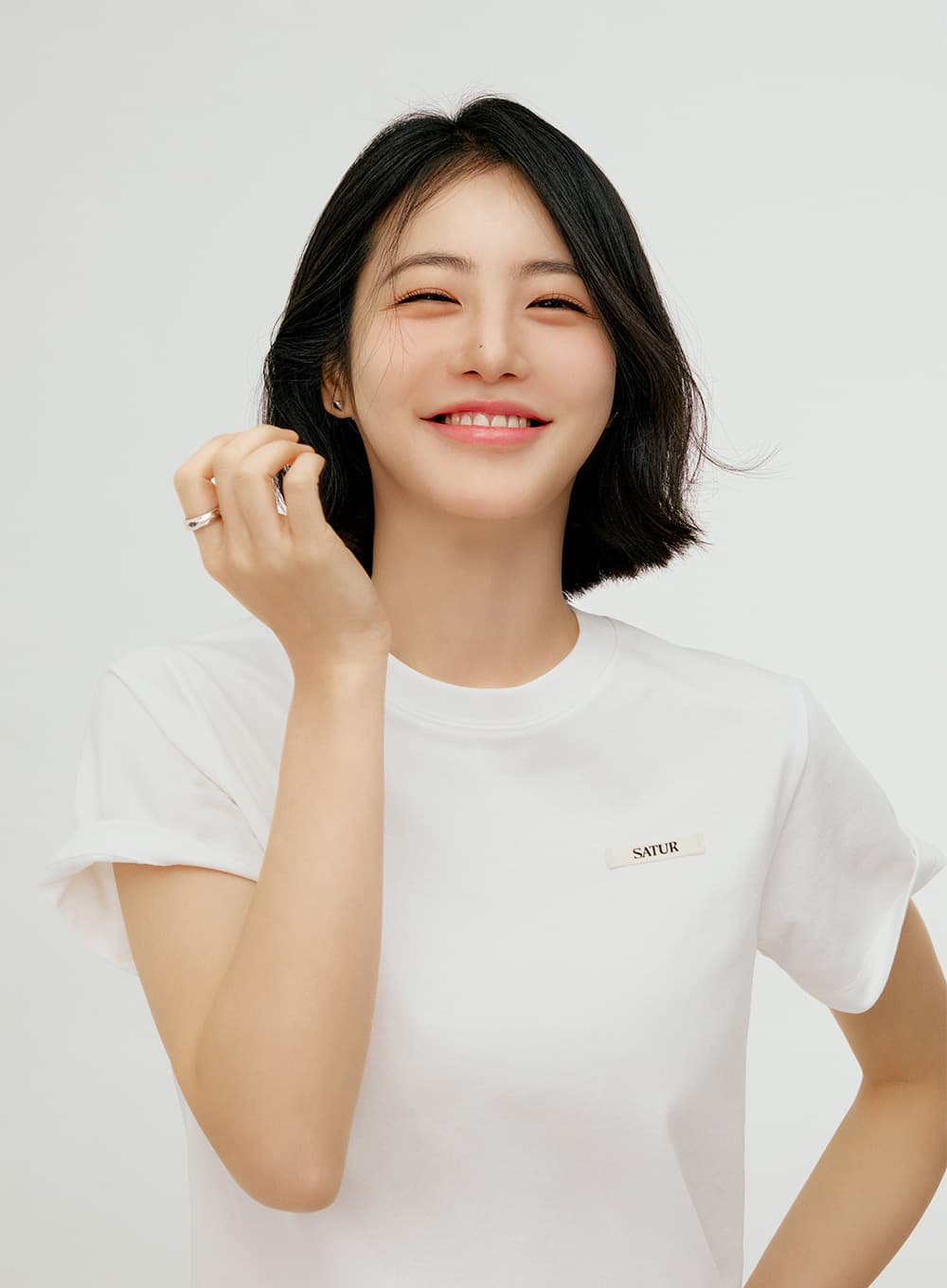 (W) Supima Basic Crewneck T-Shirt - White