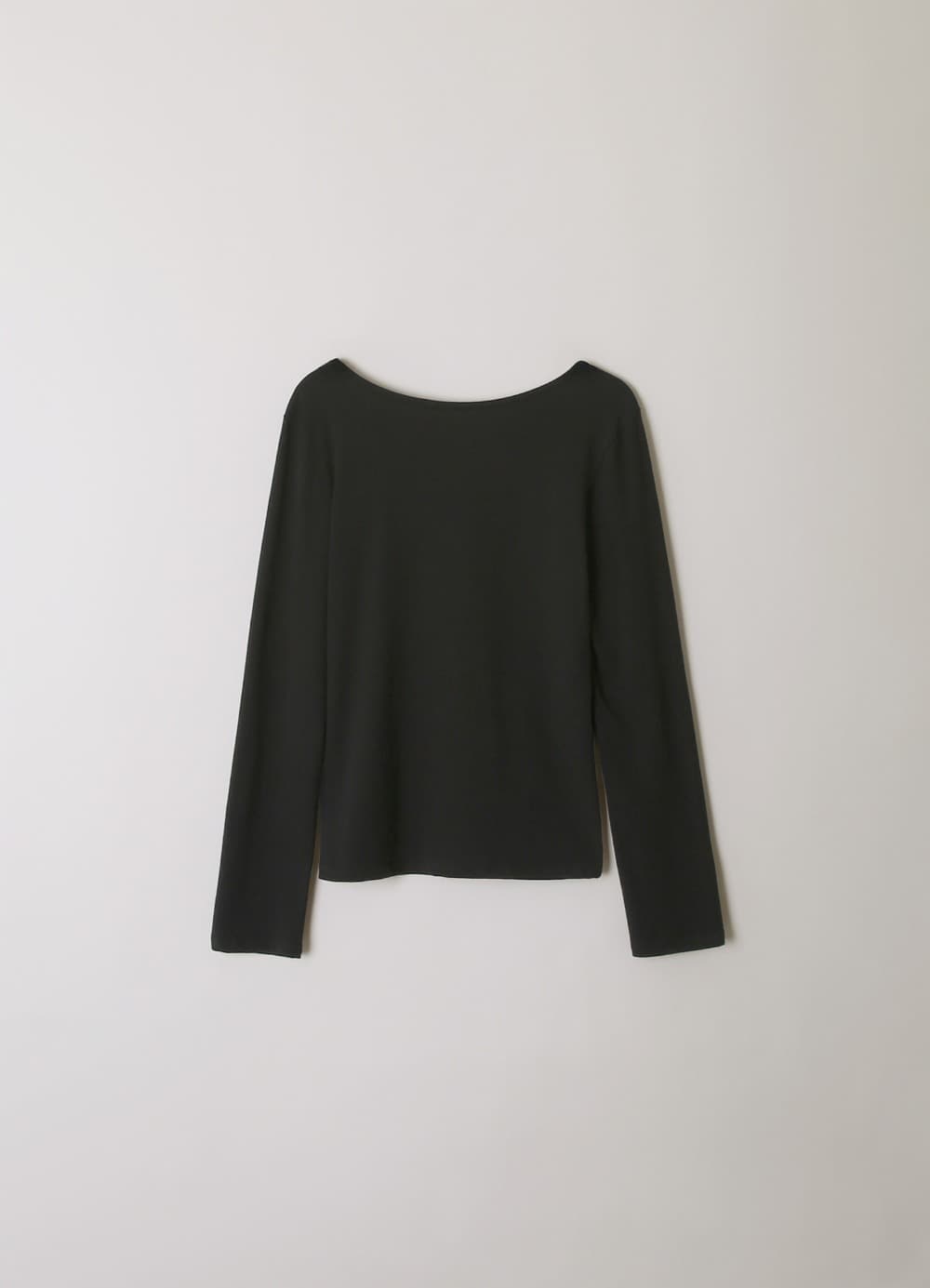 Soft Open-back T-shirt - Black