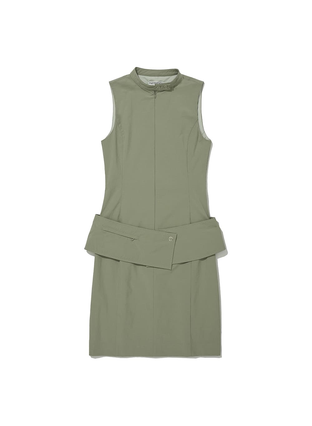 MINIMAL BELTED DRESS_LIGHT KHAKI