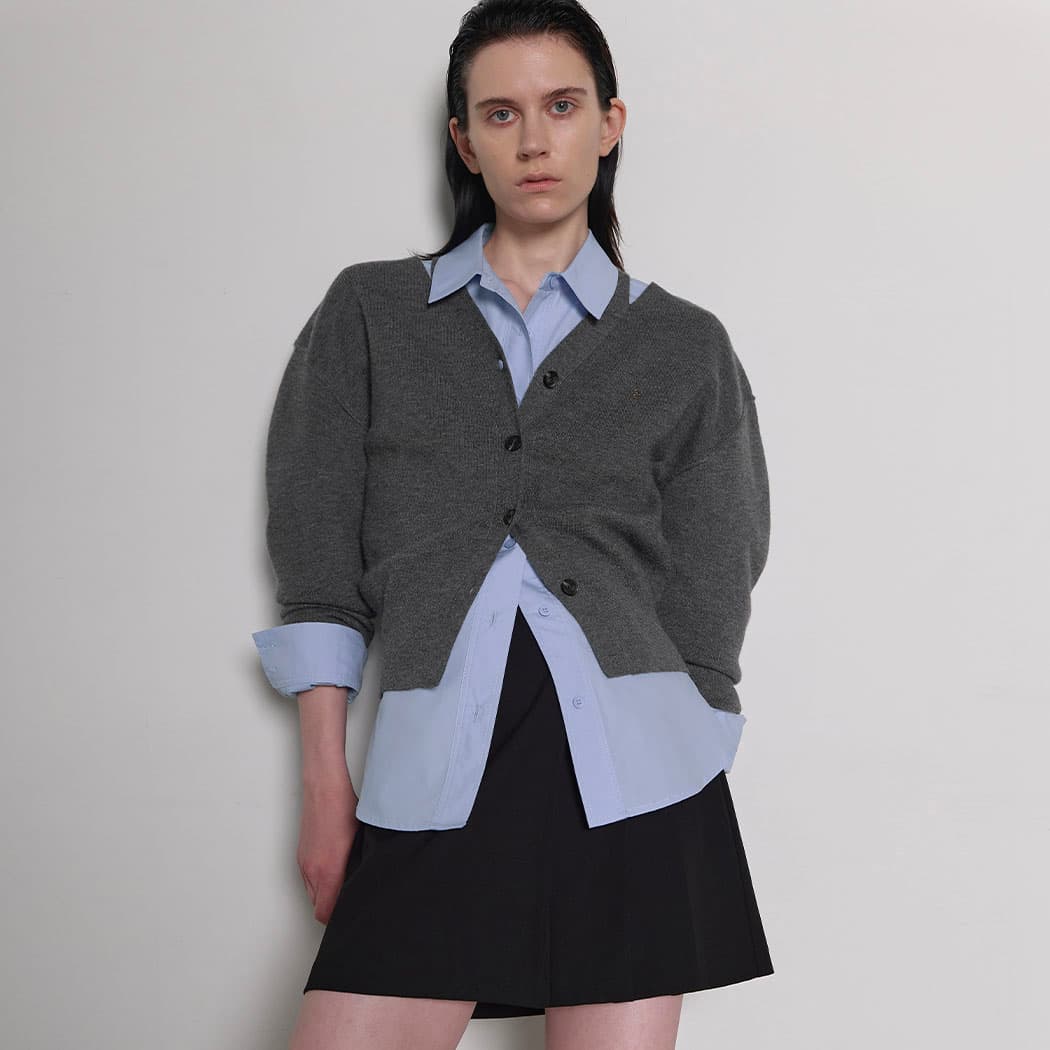 (Z-CD-2069)LOWELL CUTOUT KNIT CARDIGAN