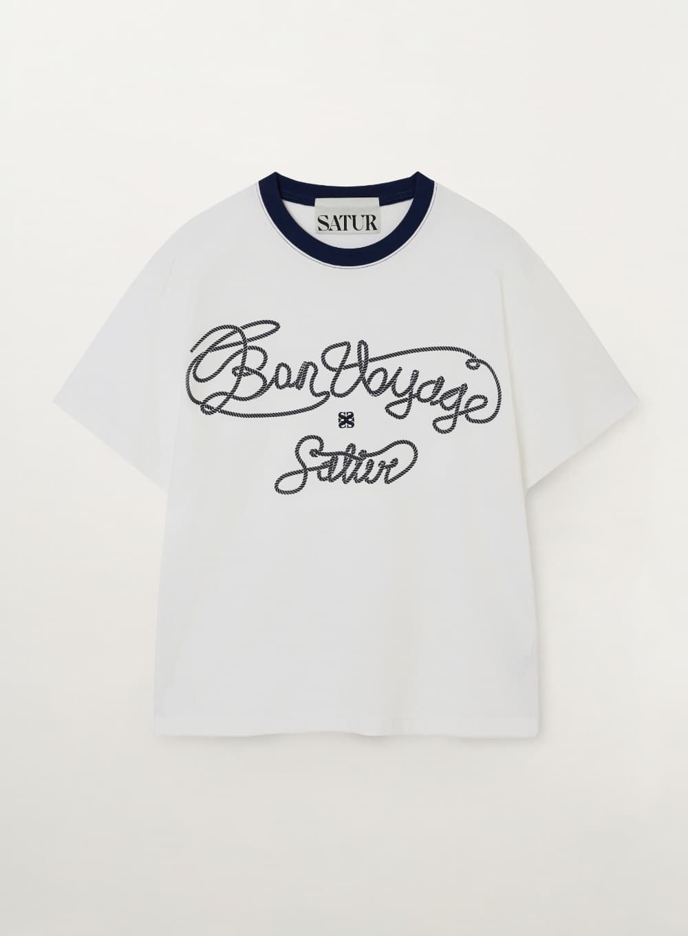 New Bon Voyage Graphic T-Shirt - White