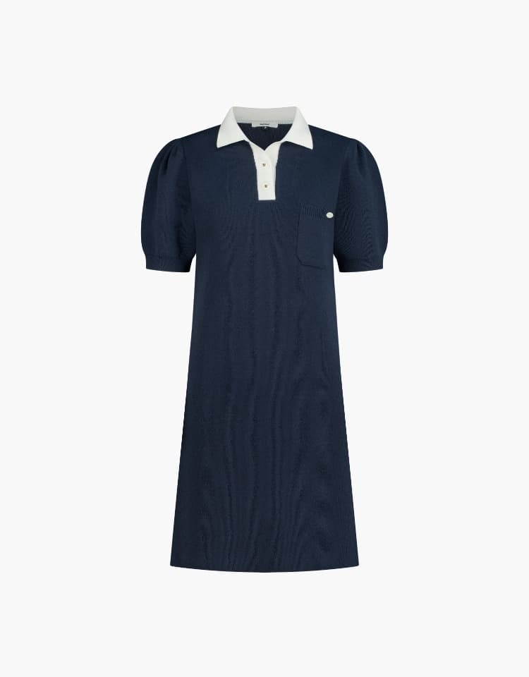 single jacquard one-piece - navy