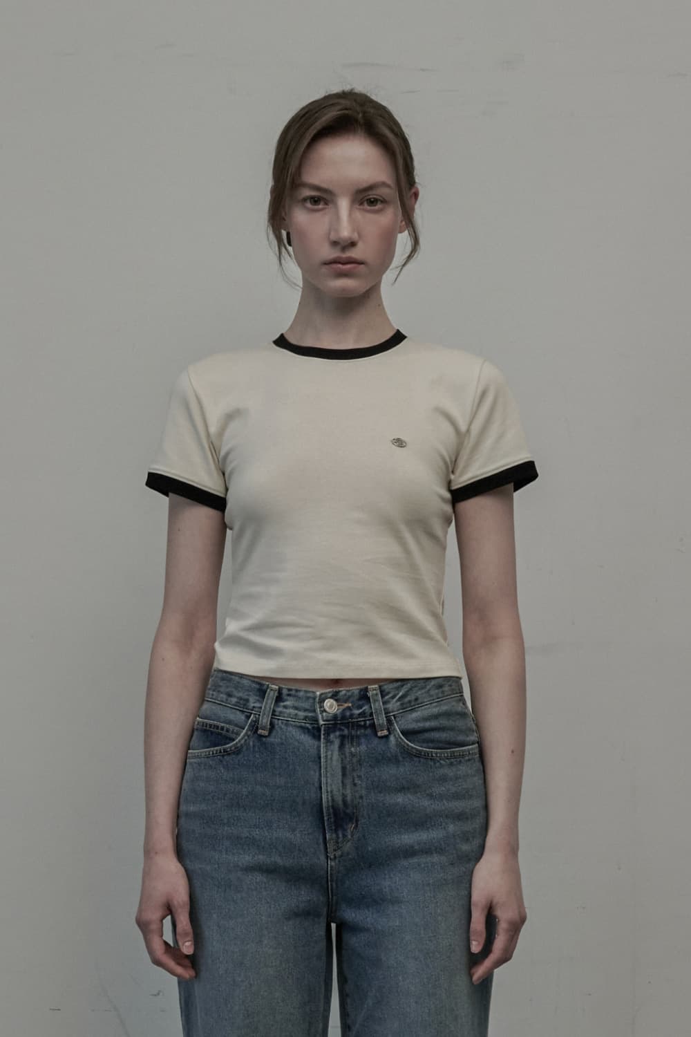 Thea Ringer T-Shirt - Cream