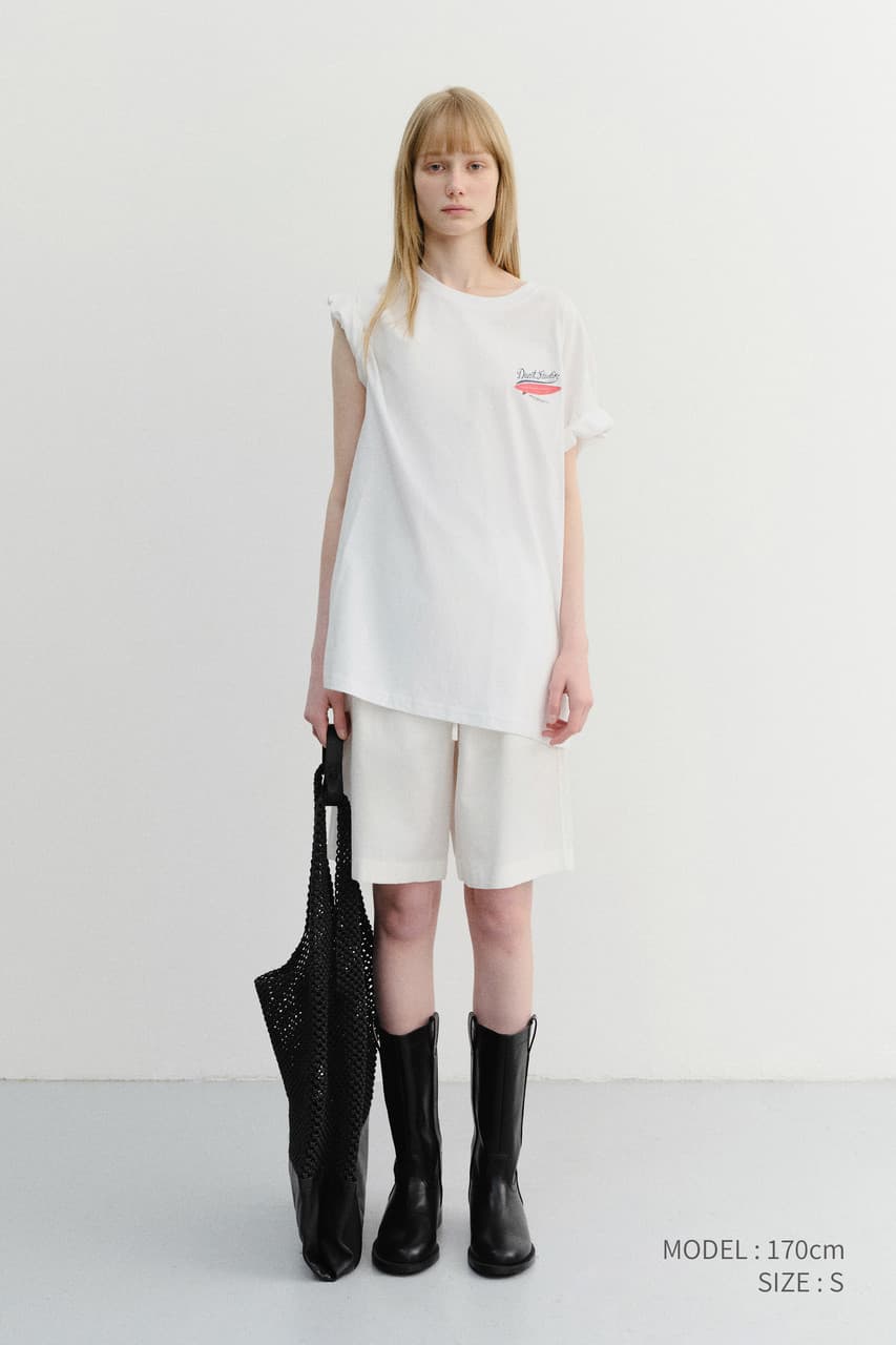 UNISEX PAJAMA BERMUDA SHORTS WHITE_UDPA6B122WT