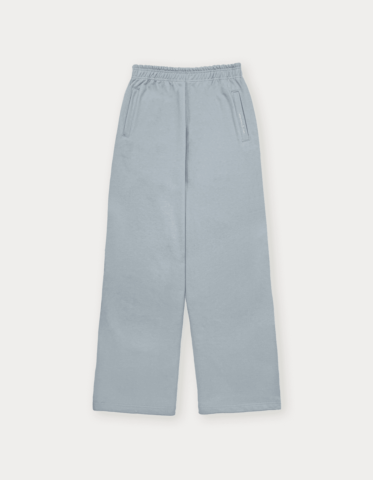 Label String Sweatpants - Light Blue