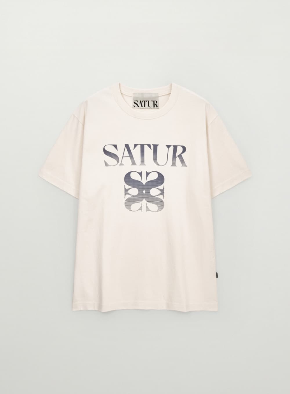 Gradient Big Logo T-Shirt - Cream