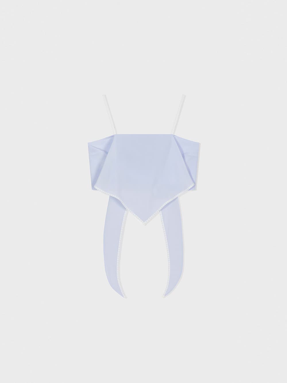 Silk Scarf Top_Light Blue