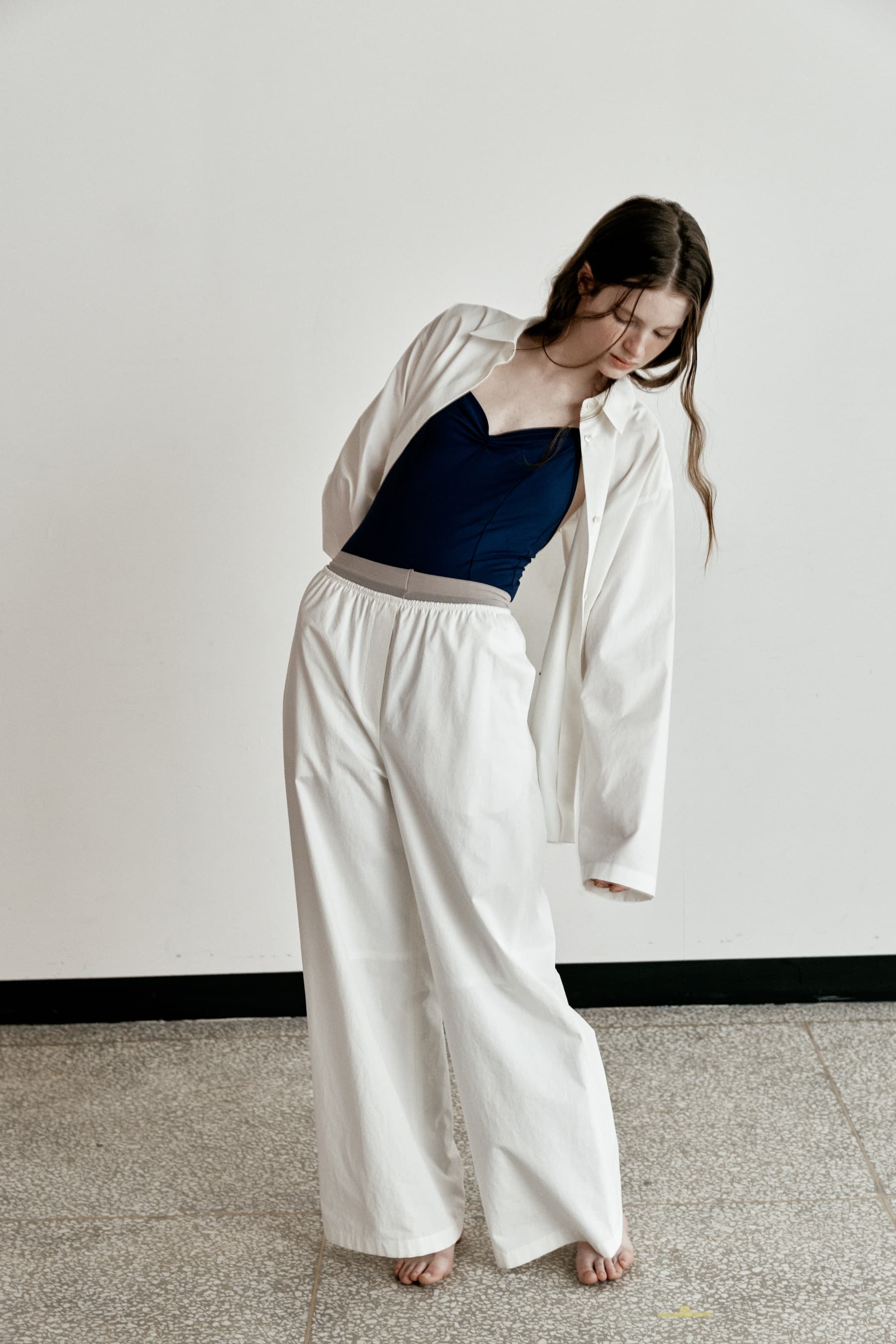 COTTON BANDING PANTS [WHITE]
