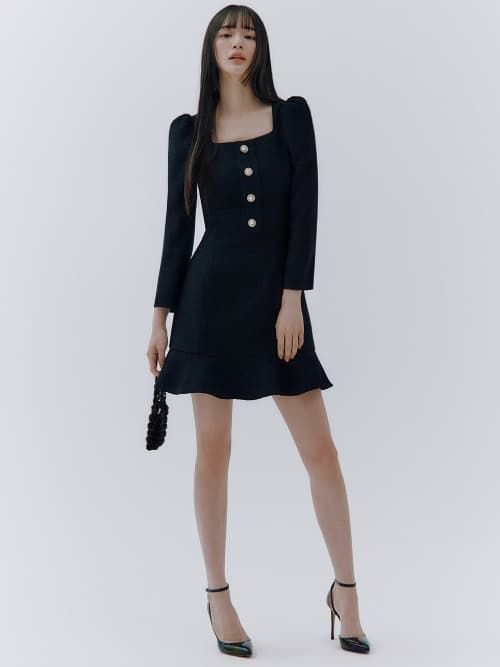 Poey tweed mini dress