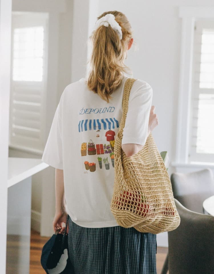 market loose fit t-shirt - ivory
