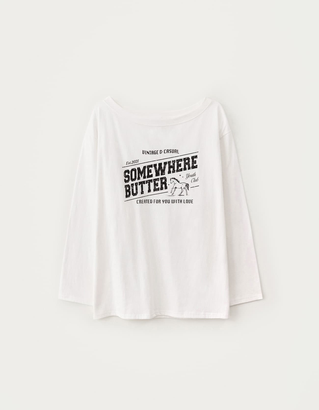 5.18 출고 Vintage Horse Long Top - Ivory