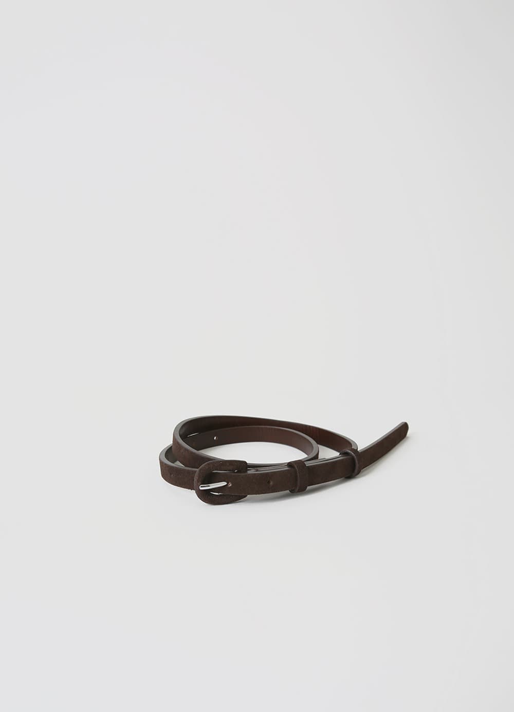 Classic Suede Belt - Brown