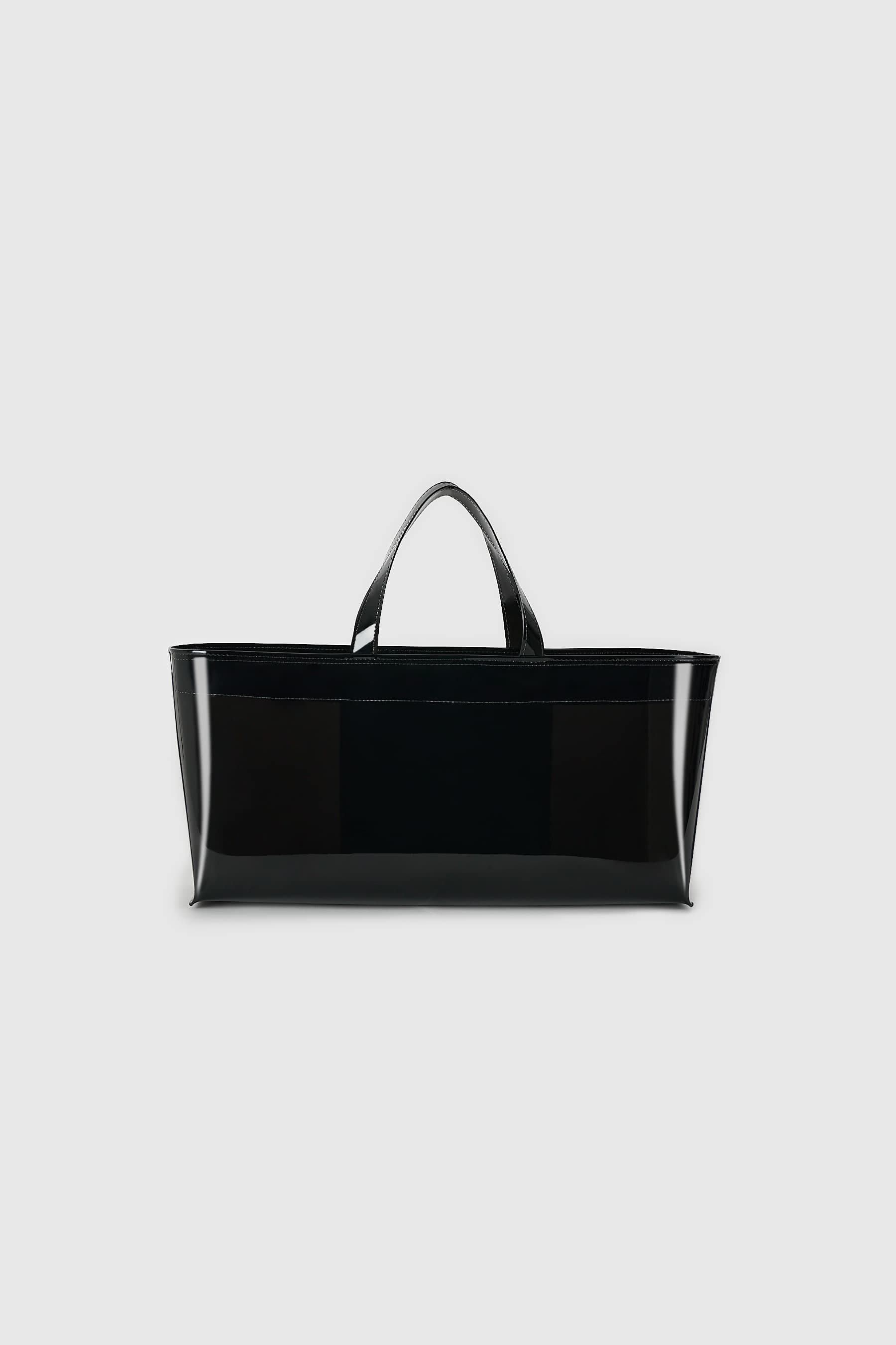 Clear Wide Bag Medium (Black)
