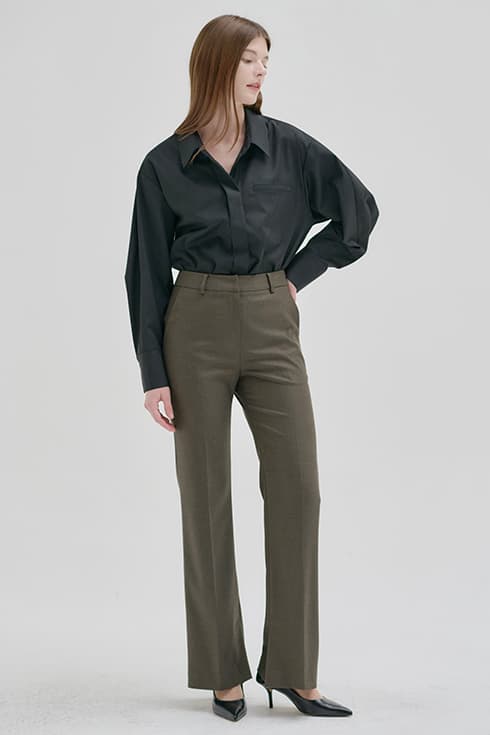 24FN semi-wide pants [C/BR]