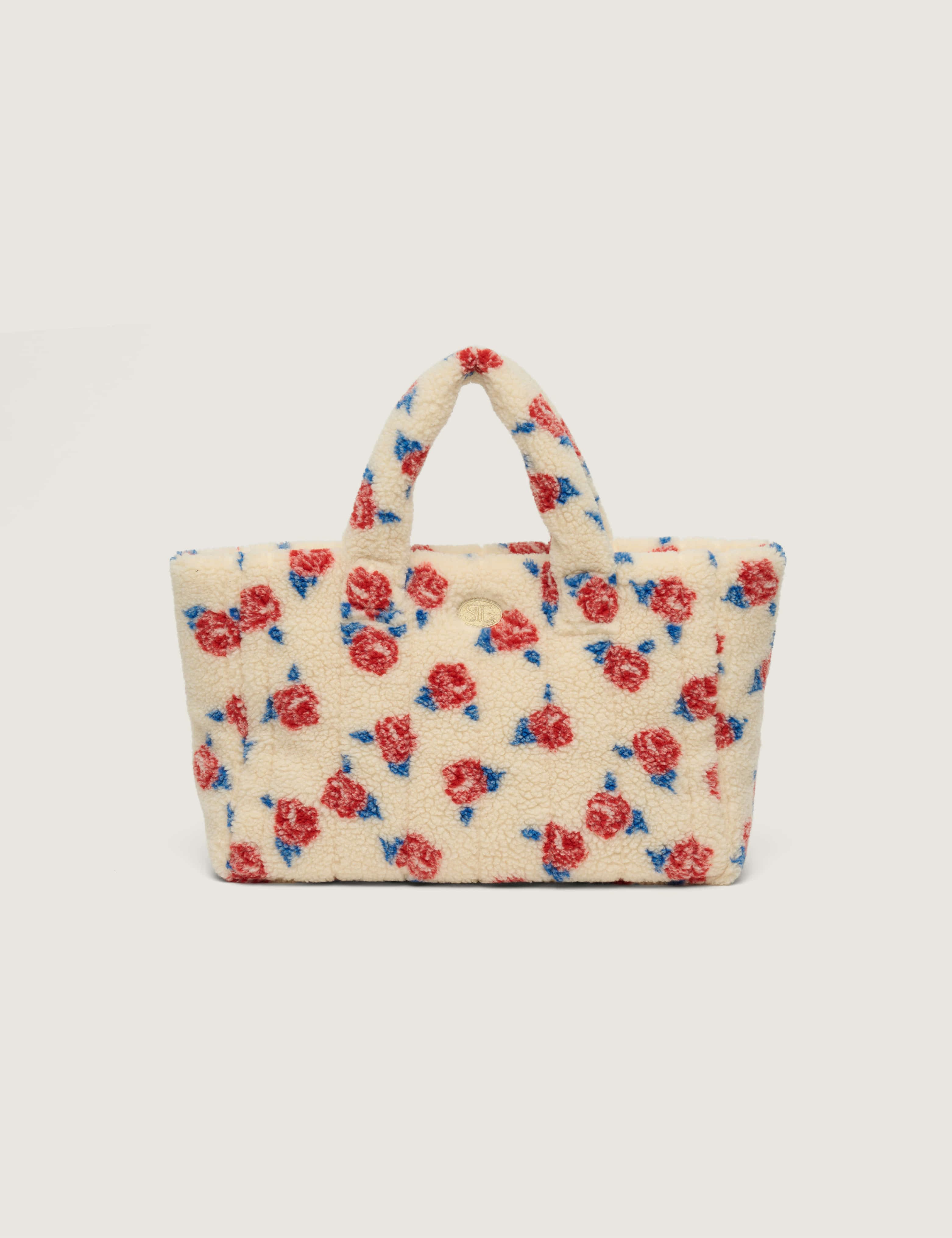 Medium Rose Fleece Padding Bag (Beige)