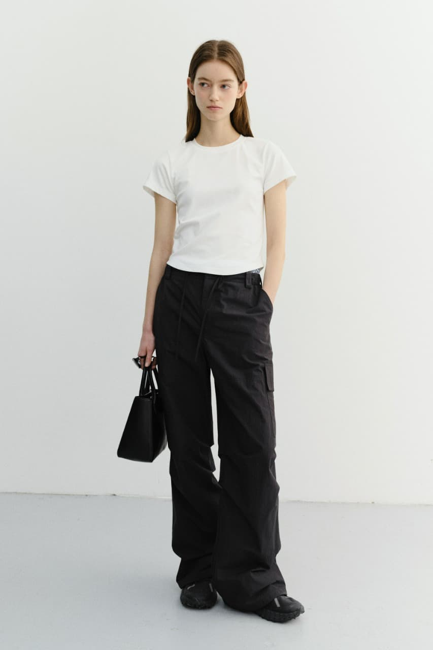 UTILITY PARACHUTE PANTS BLACK_UDPA6B224BK
