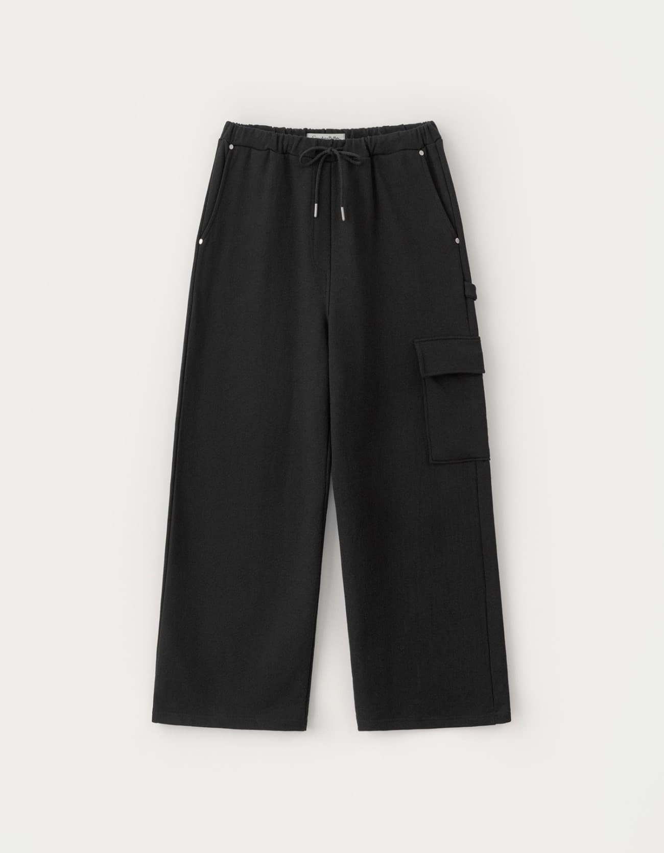 Tomp Cargo Sweat Pants - Black
