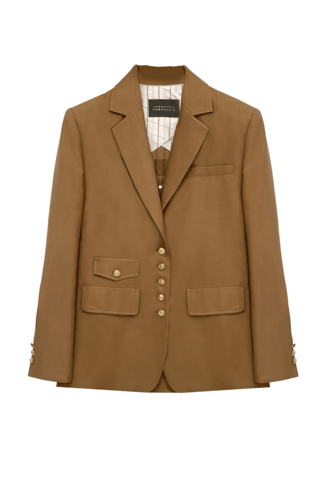 Gold Button Jacket (Beige)