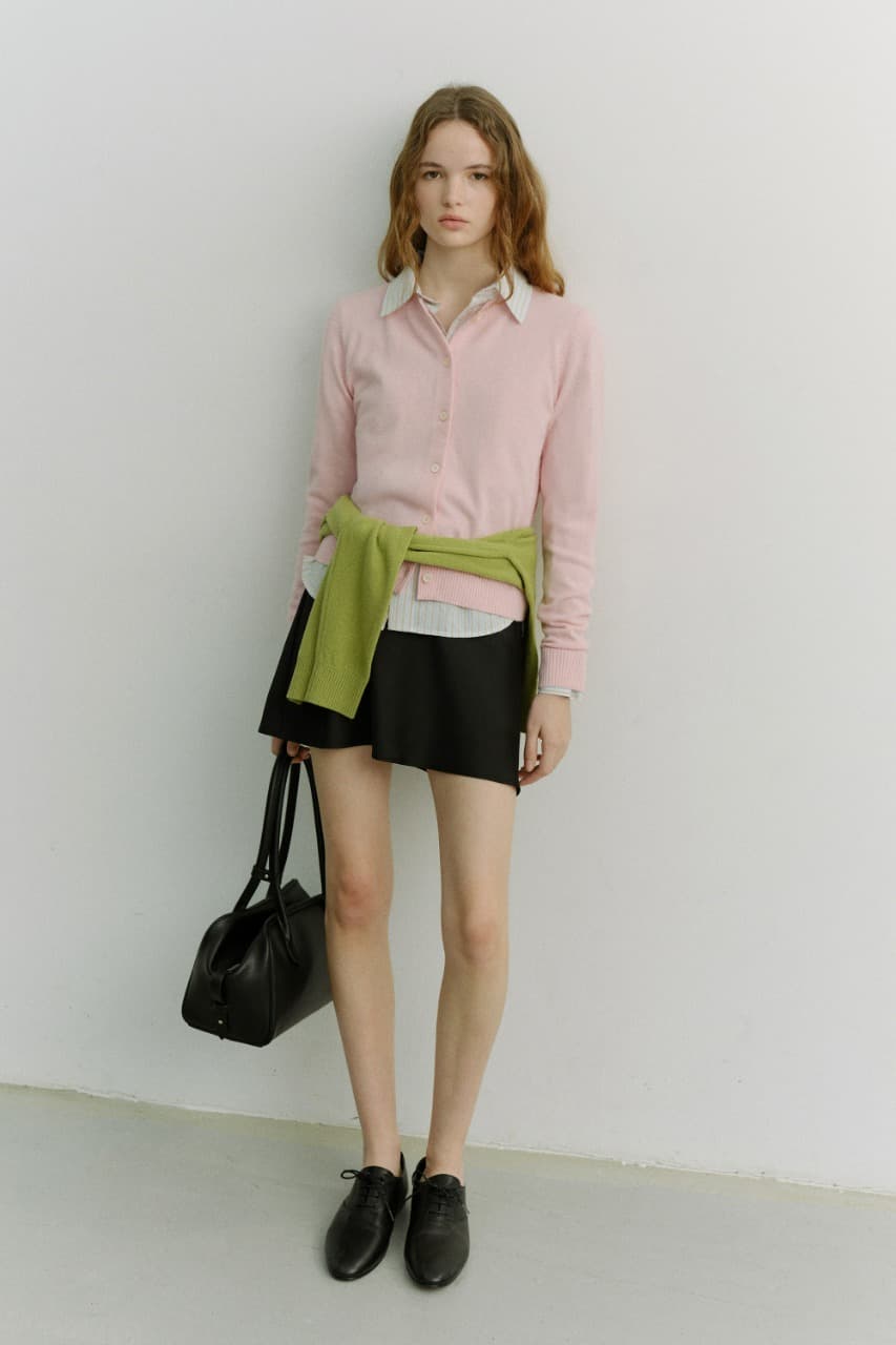 SATIN MINI SKIRT BLACK_UDSK6A201BK