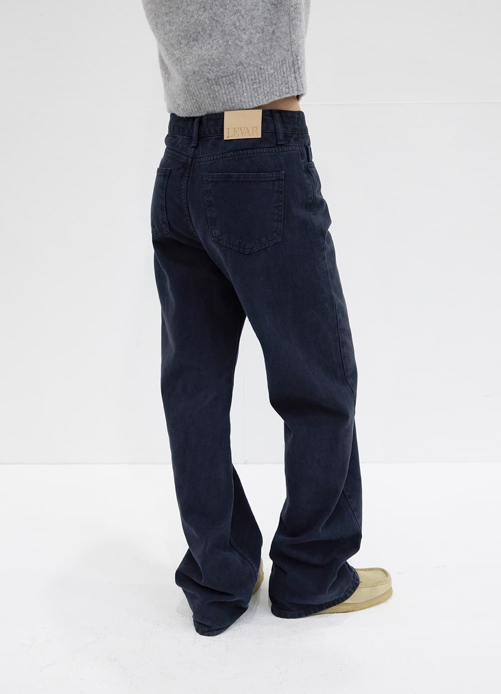 Relaxed Fit Denim - Stone Navy