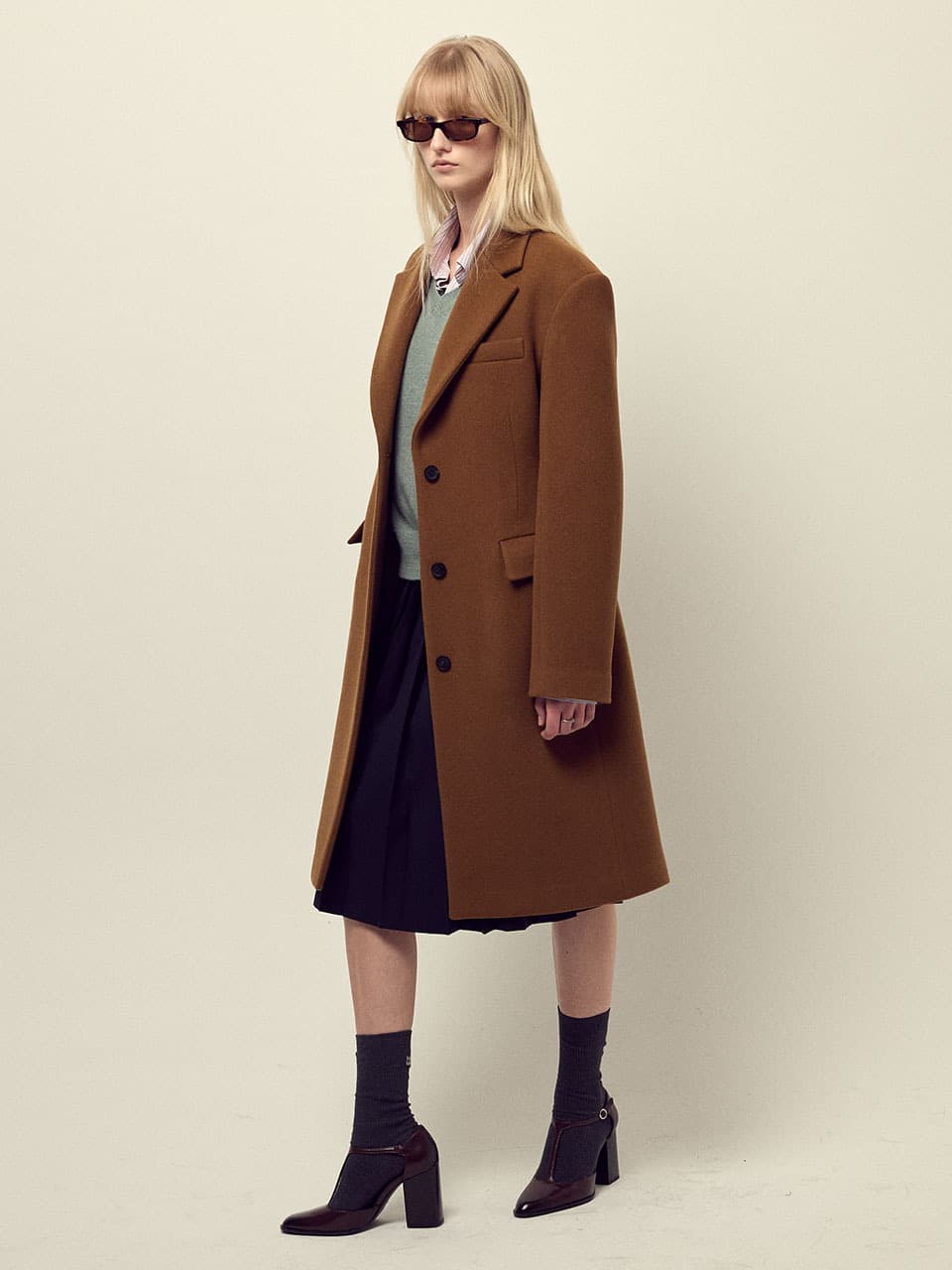 PURE WOOL HOURGLASS COAT_CAMEL