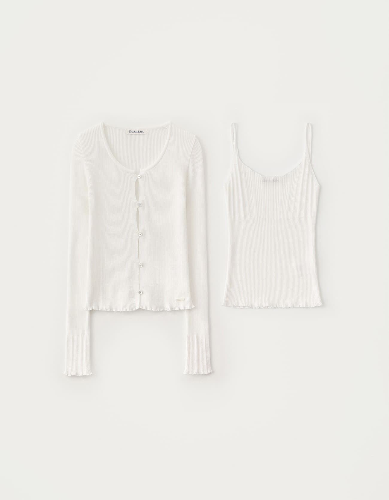 5.19 출고 Once Cardigan Set - Ivory